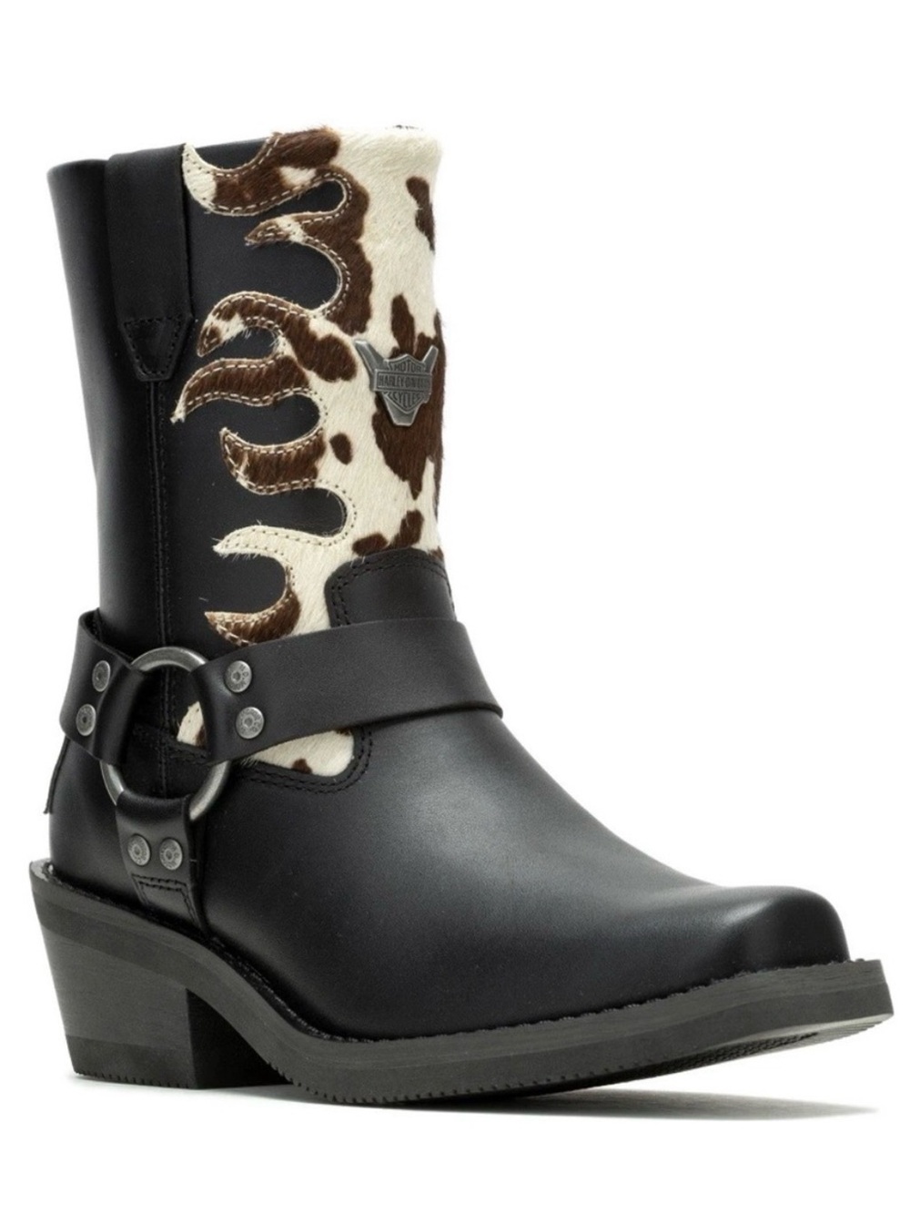 NEW NWT Harley-Davidson Korsen Cow Harness  Black and Brown Moto Boots